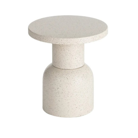 Table d'Appoint Ronde Blanche en...