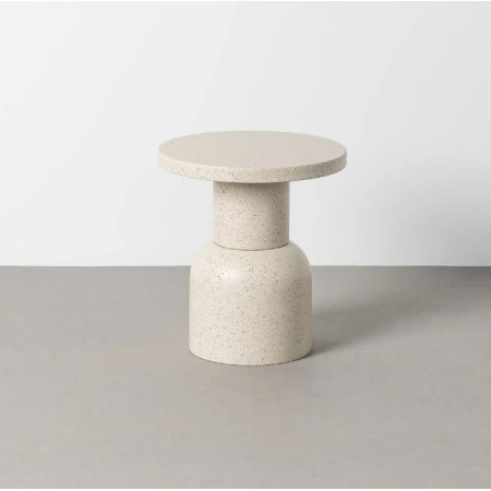 Table d'Appoint Ronde Blanche en...