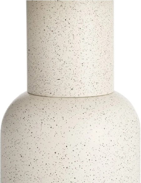 Table d'Appoint Ronde Blanche en Métal – 2 Tailles