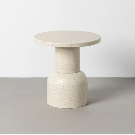 Table d'Appoint Ronde Blanche en...