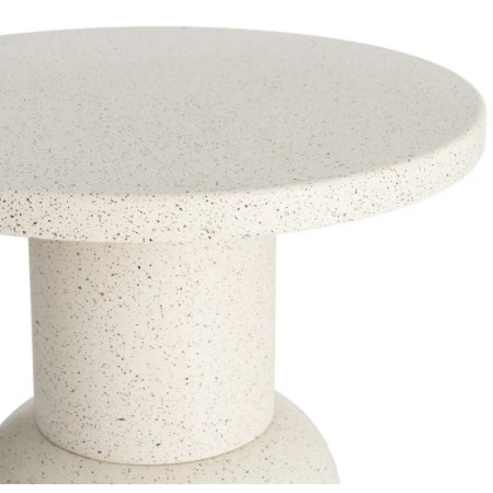 Table d'Appoint Ronde Blanche en...