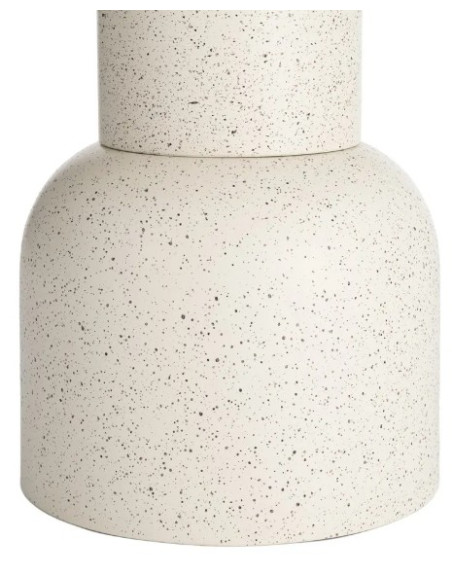 Table d'Appoint Ronde Blanche en Métal – 2 Tailles