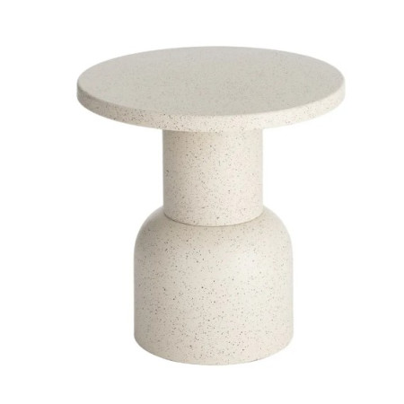 Table d'Appoint Ronde Blanche en...