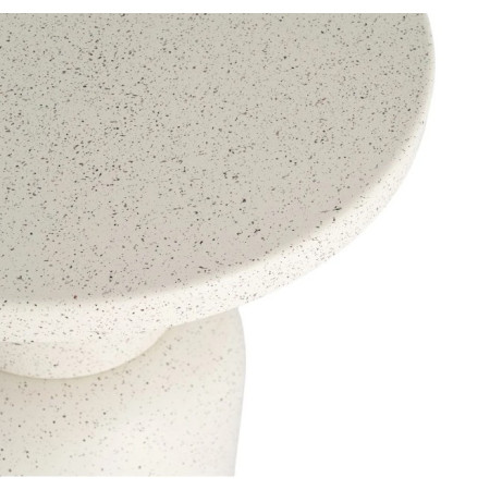 Table d'Appoint Ronde Blanche en...