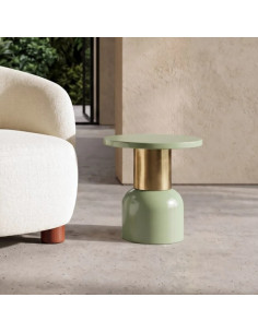 Table d'Appoint Ronde Vert...