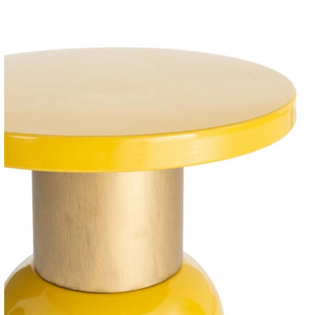 Table d'Appoint Ronde Jaune Moutarde...