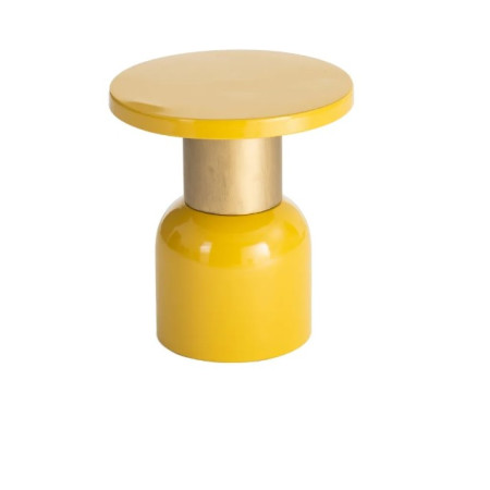 Table d'Appoint Ronde Jaune Moutarde...