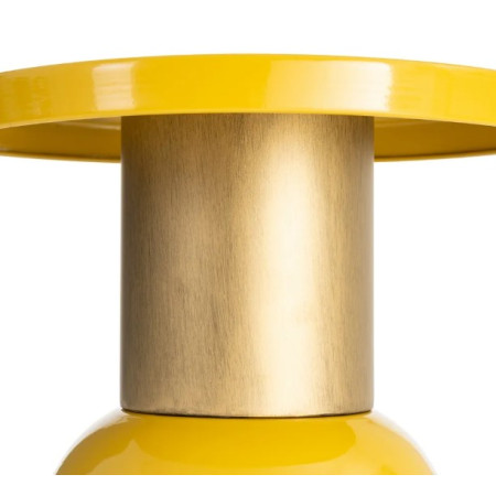 Table d'Appoint Ronde Jaune Moutarde...