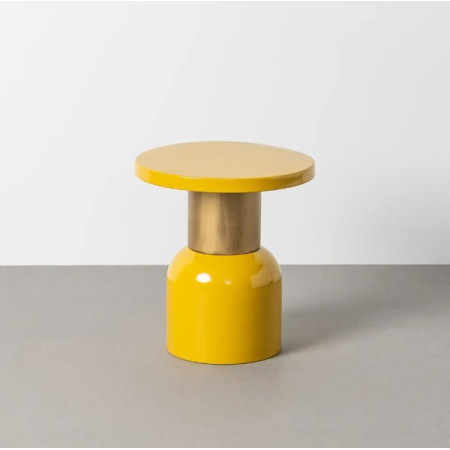 Table d'Appoint Ronde Jaune Moutarde...