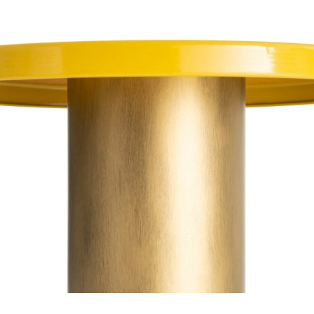 Table d'Appoint Ronde Jaune Moutarde...