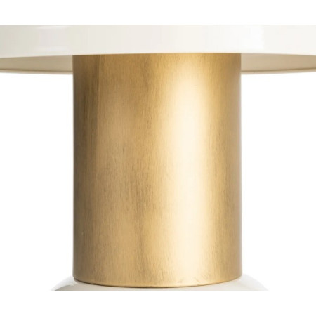 Table d'Appoint Ronde Blanche et...