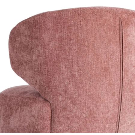Fauteuil Pivotant Rose en Tissu –...