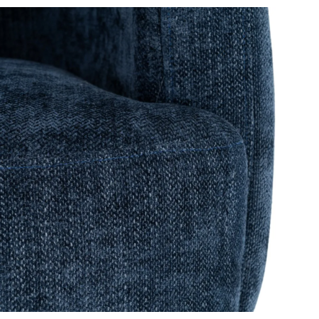 Fauteuil Pivotant Bleu en Tissu –...