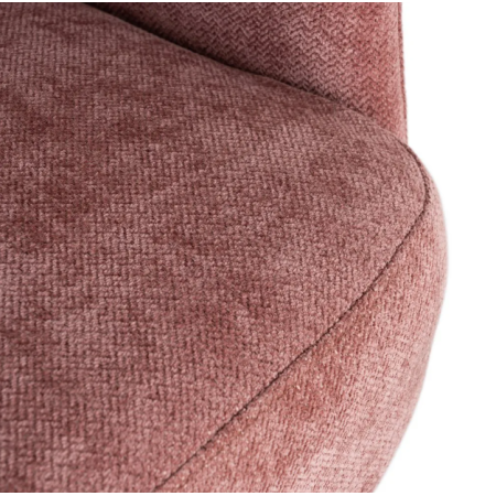 Fauteuil Pivotant Rose en Tissu –...