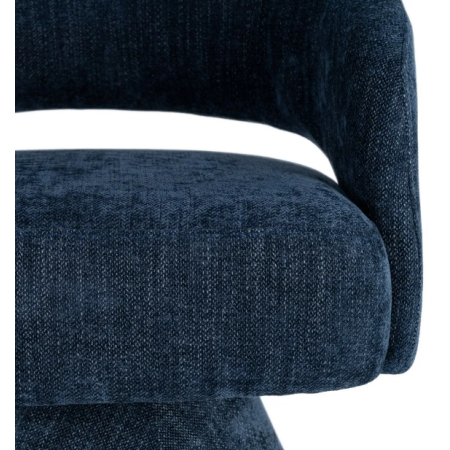 Fauteuil Pivotant Bleu en Tissu –...