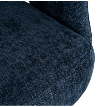 Fauteuil Pivotant Bleu en Tissu –...