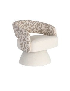 Fauteuil Pivotant Crème et... 2