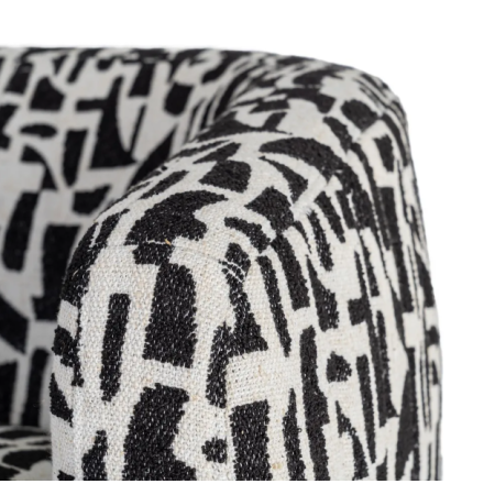 Fauteuil Pivotant Noir et Blanc à...