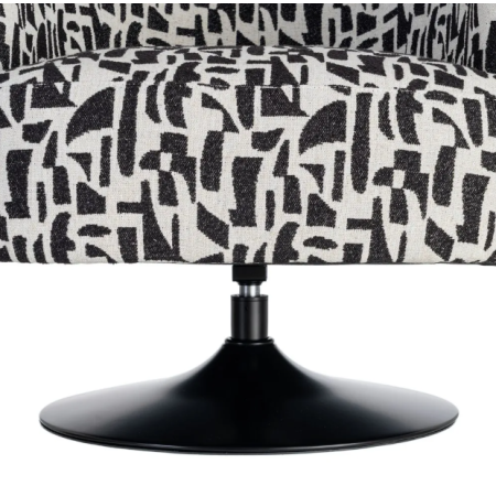 Fauteuil Pivotant Noir et Blanc à...