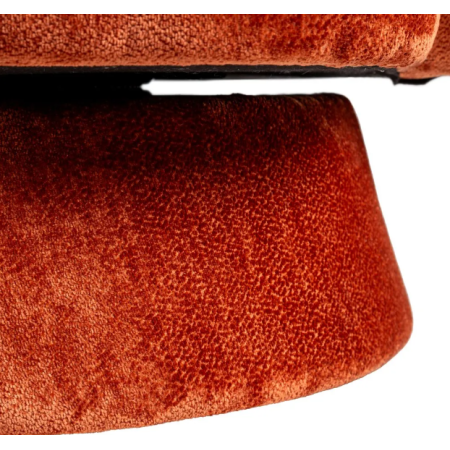 Fauteuil Pivotant Terracotta en Tissu...