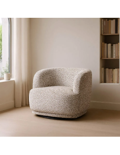 Fauteuil Pivotant Gris à...