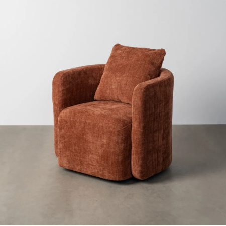 Fauteuil Pivotant Tuile en Tissu avec...