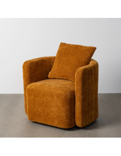 Fauteuil Pivotant Ocre en...