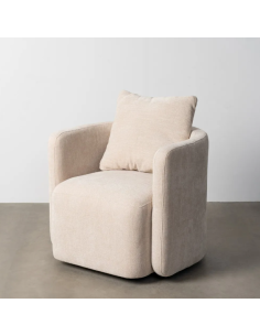 Fauteuil Pivotant Beige en... 2
