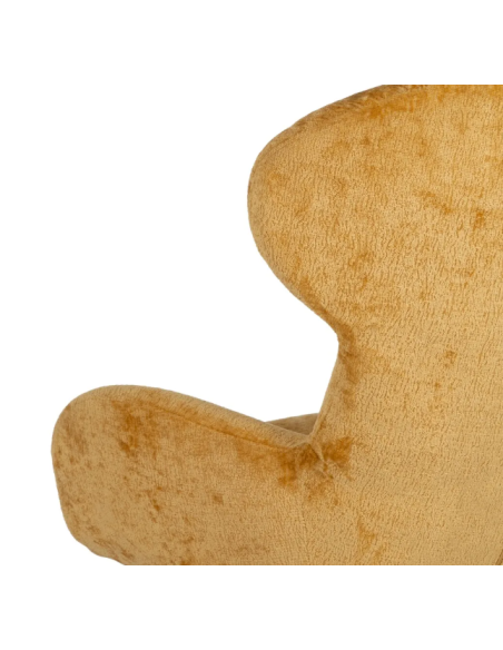 Fauteuil Pivotant en Tissu Vert ou Moutarde – Dossier Haut
