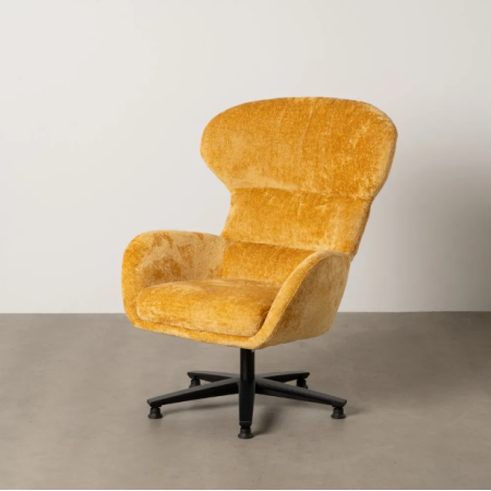 Fauteuil Pivotant en Tissu Vert ou...