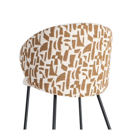 Lot de 2 Chaises Beige à Dossier...