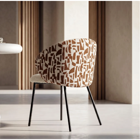 Lot de 2 Chaises Beige à Dossier...