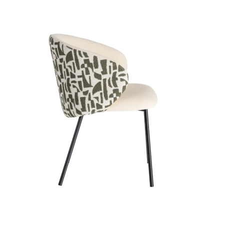 Lot de 2 Chaises Beige à Dossier...