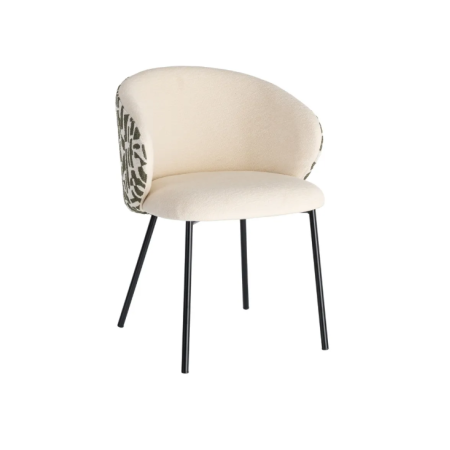 Lot de 2 Chaises Beige à Dossier...