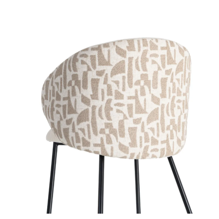 Lot de 2 Chaises Beige à Dossier...