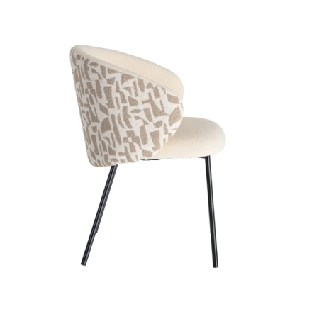 Lot de 2 Chaises Beige à Dossier...