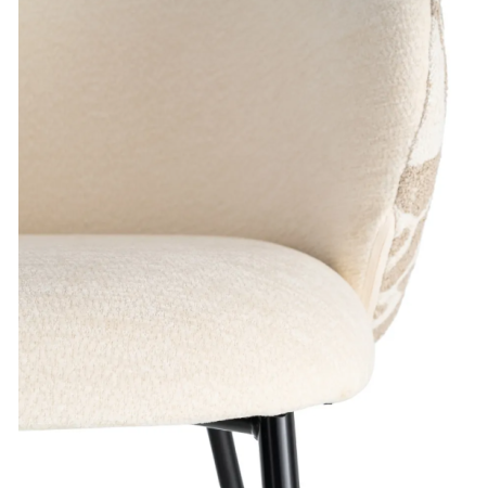 Lot de 2 Chaises Beige à Dossier...