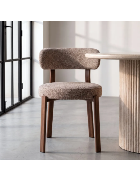 2 Chaises de Salle à Manger en Tissu – 3 Coloris