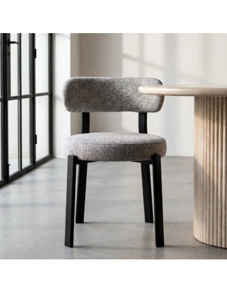 2 Chaises de Salle à Manger en Tissu – 3 Coloris