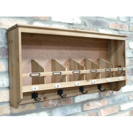 Étagère murale en bois avec 6...