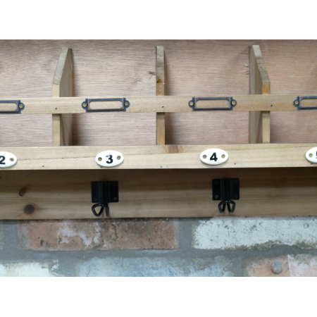 Étagère murale en bois avec 6...