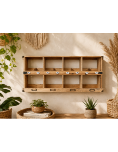 Casier mural en bois 8...