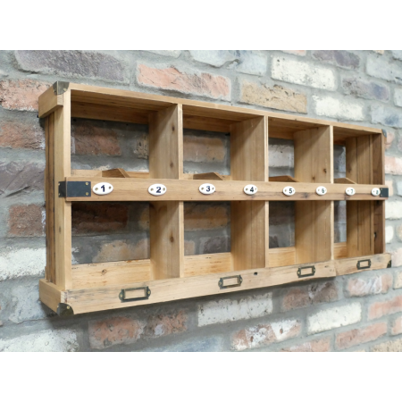 Casier mural en bois 8 compartiments...