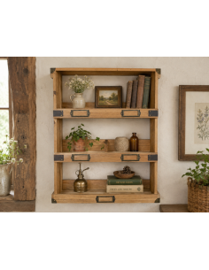 Étagère murale en bois de...