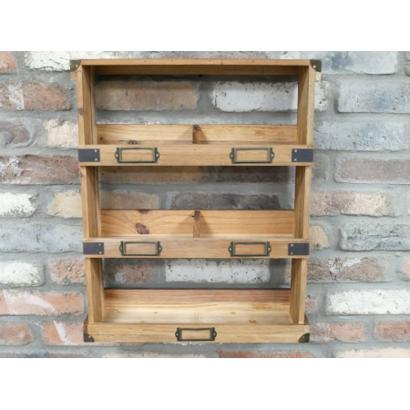Étagère murale en bois de sapin 3...