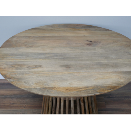 Table à manger ronde en manguier avec...