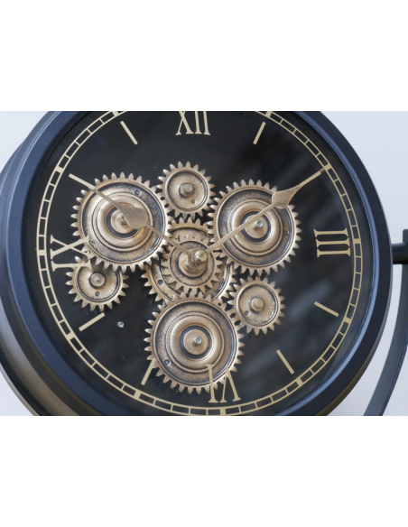 Horloge industrielle à engrenages mobiles – 30 cm