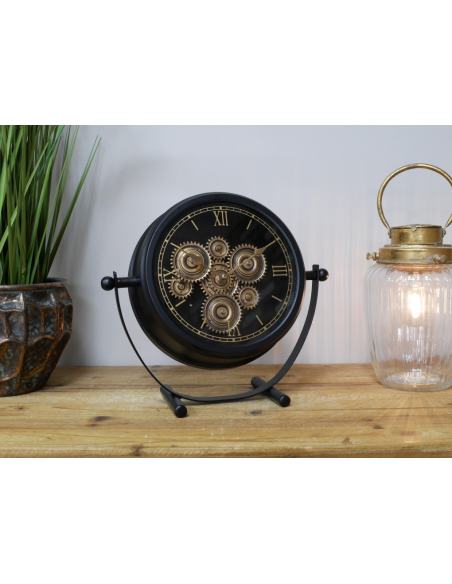Horloge industrielle à engrenages mobiles – 30 cm