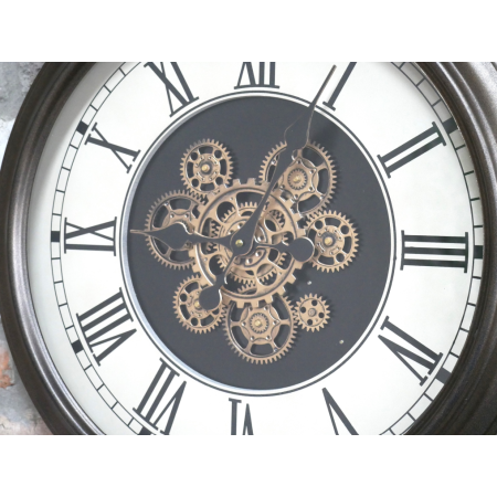 Grande horloge murale à engrenages...