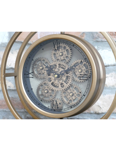 Horloge à poser dorée à... 2